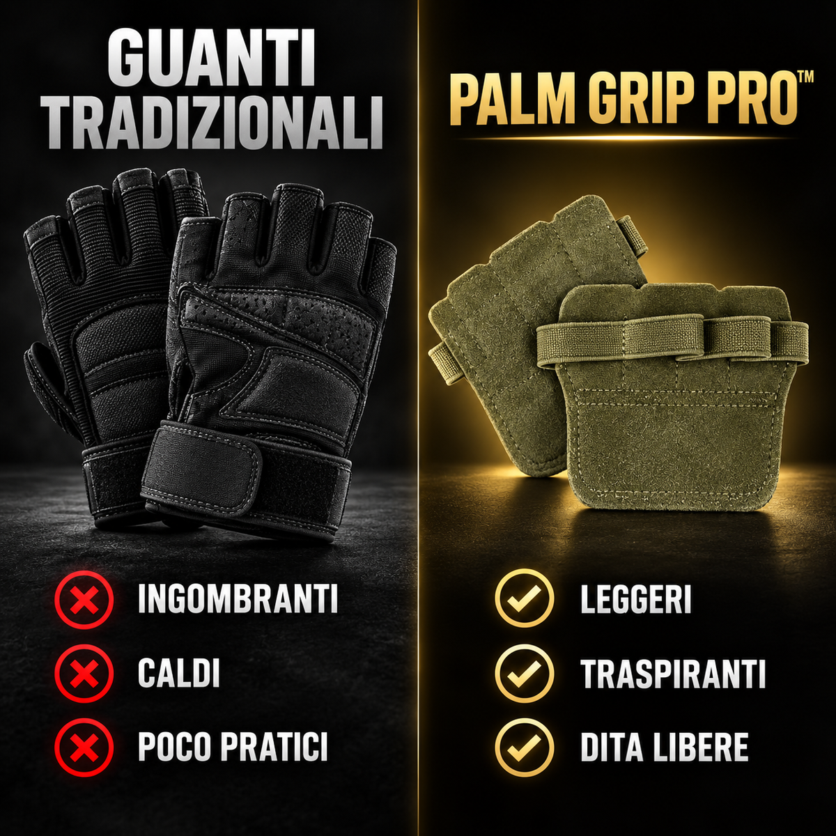 PALM GRIP PRO™ – Paracalli Premium in Vero Camoscio