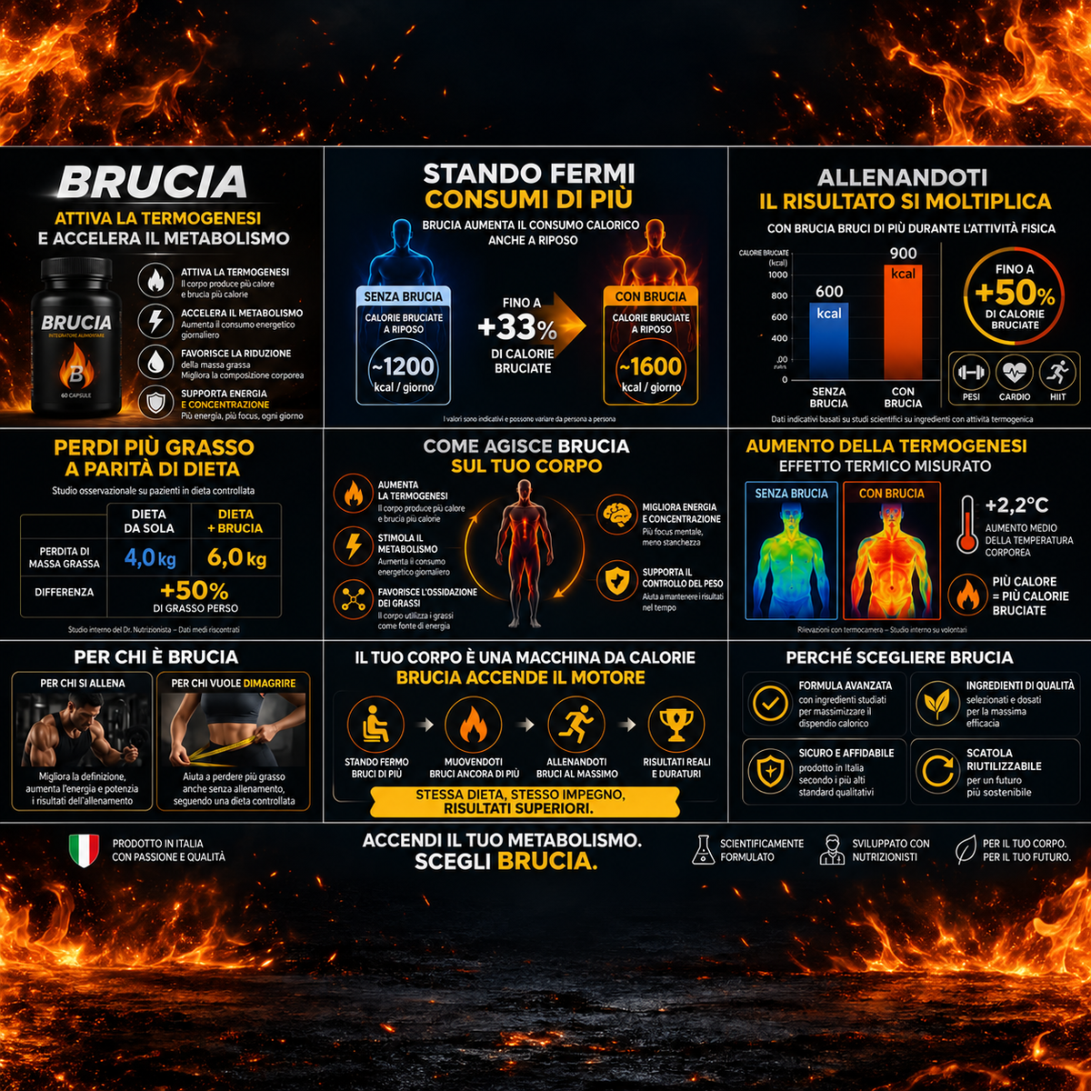Brucia® | Integratore Termogenico Avanzato